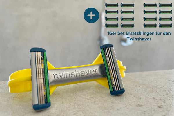 Twinshaver Rasoio- Starter set Pro + 20 Lame Di Ricambio