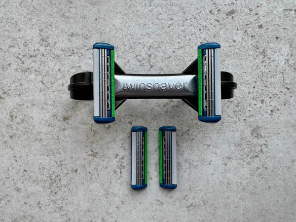 Twinshaver Rasoio- Starter set Pro + 20 Lame Di Ricambio