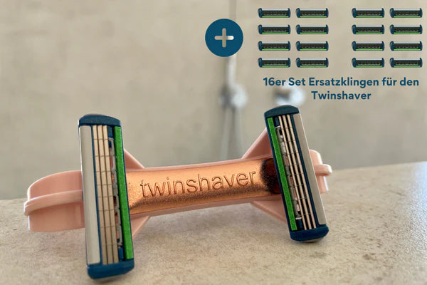 Twinshaver Rasoio- Starter set Pro + 20 Lame Di Ricambio